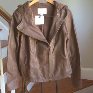 Hinge Genuine Leather Jacket